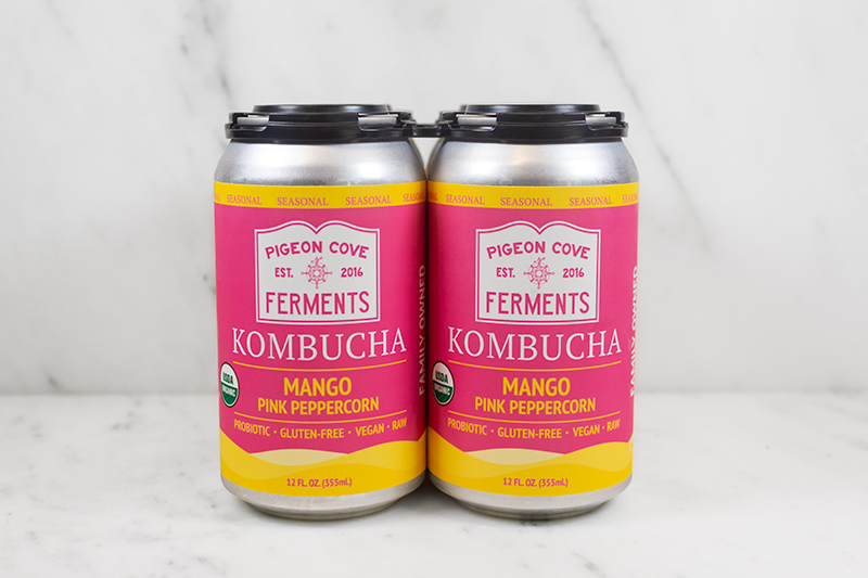 Pigeon Cove Mango Pink Peppercorn Kombucha - 4 pack