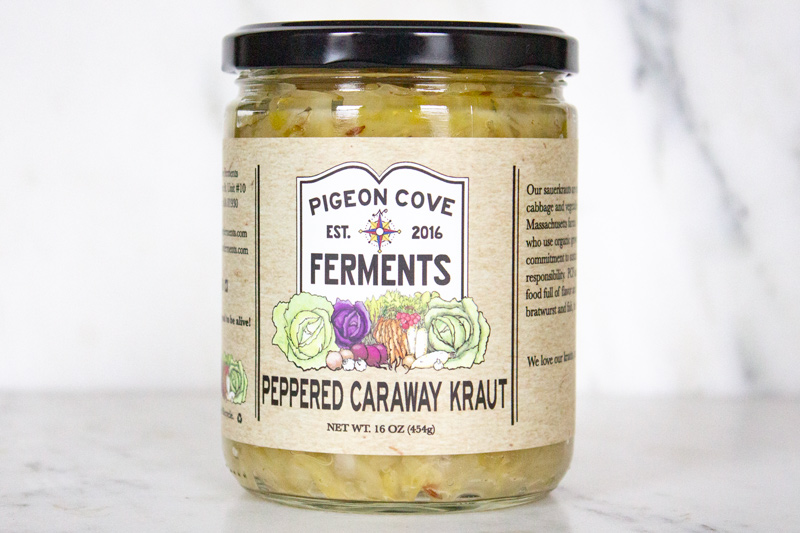 Pigeon Cove Peppered Caraway Kraut - 16 oz. 